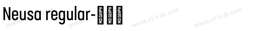 Neusa regular字体转换